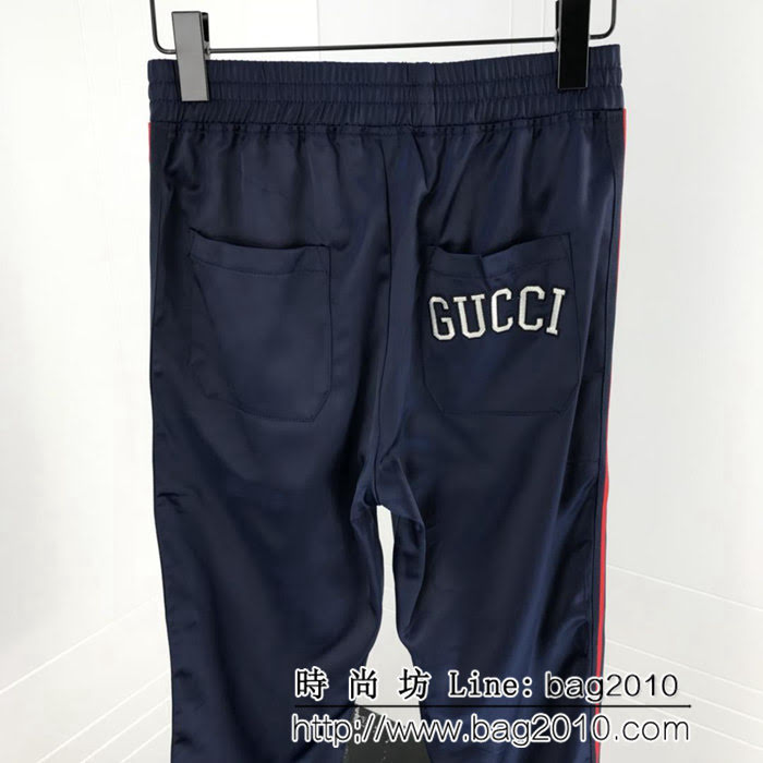 GUCCI古馳 18ss秋冬新款 NY Yankees棒球聯盟系列 絲綢男款套裝 ydi1633